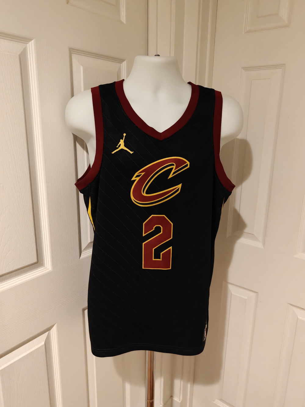 Jordan Cleveland Cavaliers Collin Sexton Black Statement Jersey Men L CV9473-015